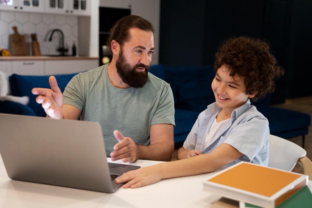 scholarships image Family reviewing ESA options